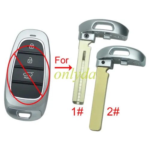10pcs/lot For Hyundai flip remote key blank blade ， pls choose blade