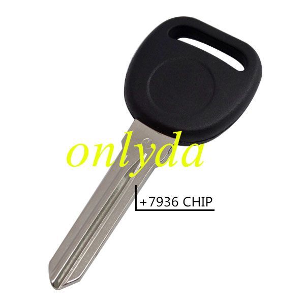 Free shipping 10pcs/lot For Chevrolet transponder key with GMC 7936 chip inside (no )