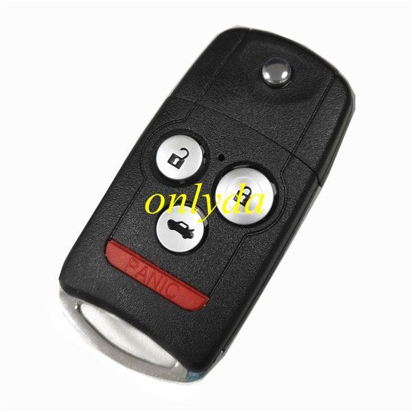 Free shipping 5pcs/lot For 3+1 button flip remote key blank no logo