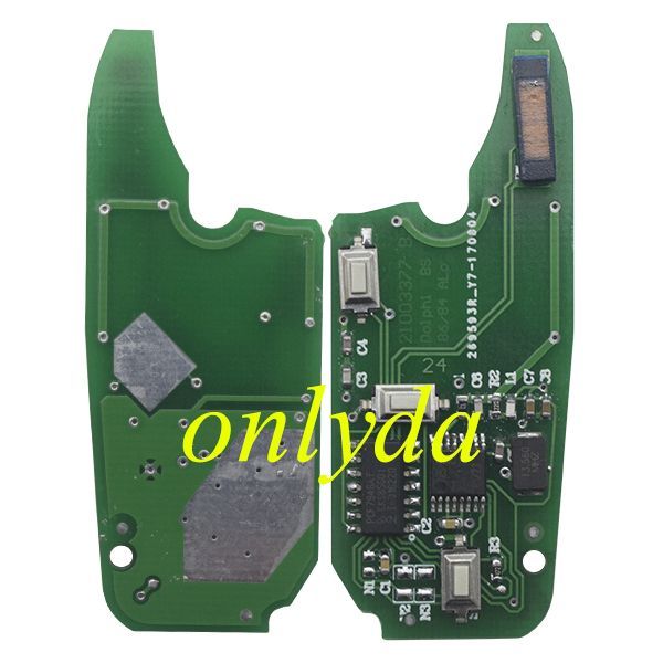 Free shipping For Fiat Delphi BSI 2 button remote key With 7946 Chip and 433.92Mhz Transponder: ID46  / Hitag2 (black) As Model:   (Delphi BSI System) Fiat:Fiorino 2008-2017 QUBO 2008-2016 Peugeot:Bipper CITROEN:Nemo