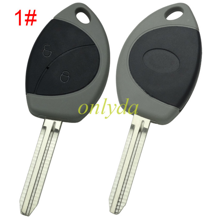 Free shipping 10pcs/lot For Toyota 3 button remote key blankToyota  remote key blank with balde with badge , pls choose button model