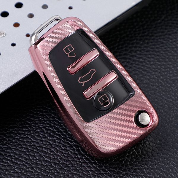 For Audi A3/Q3/Q2L/A1/S3 3button TPU protective key case,please choose the color