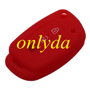 Hyundai 2+1 button silicon case (Black,Blue ,Red. Please choose the color)