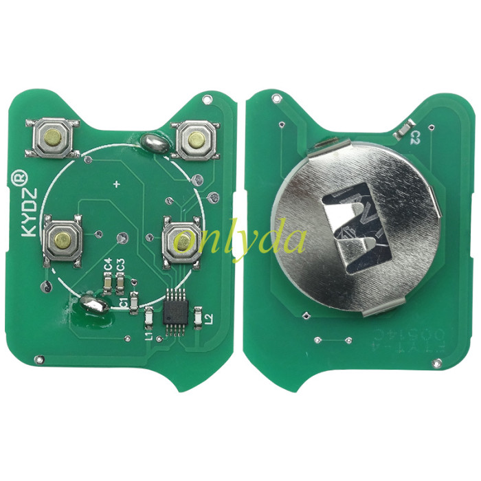 Free shipping For ford 4 button remote  key with 434mhz