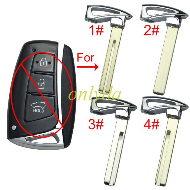 Free shipping 10pcs/lot For Hyundai key blade, pls choose blade