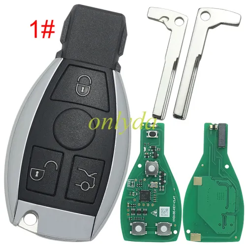 Mercedes-Benz Xhorse VVDI FBS3  BE.BGA,NEC  Key Pro Improved Version  3 button remote key with 434mhz (with token)XNBZ01
