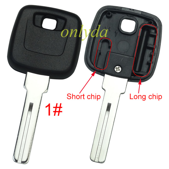 Free shipping 10pcs/lot For Volvo  transponder key blank (can put TPX long chip）without badge
