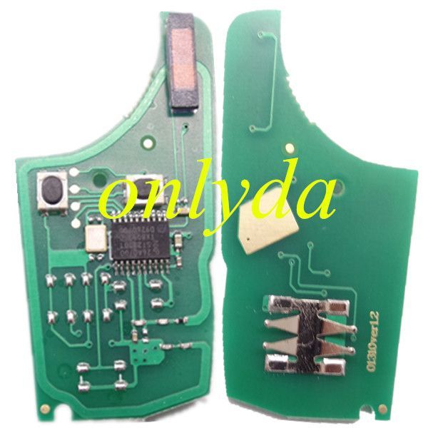 Free shipping For Vauxhall 2B remote key PCF7941 chip-434mhz  G4-AM433TX 13271922 000274  After market remote