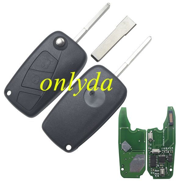 Free shipping For Fiat Delphi BSI 2 button remote key With 7946 Chip and 433.92Mhz Transponder: ID46  / Hitag2 (black) As Model:   (Delphi BSI System) Fiat:Fiorino 2008-2017 QUBO 2008-2016 Peugeot:Bipper CITROEN:Nemo
