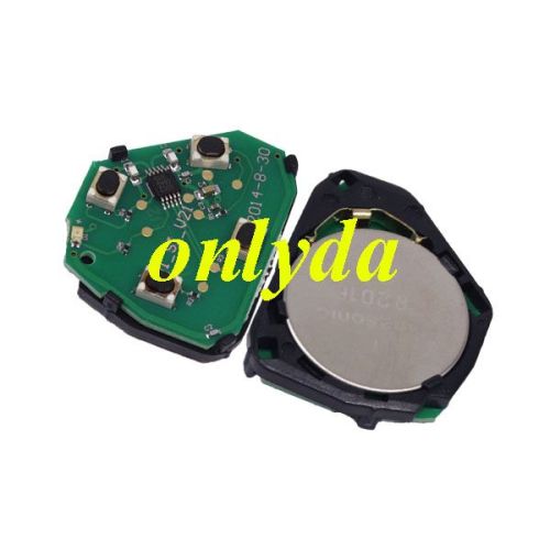 Free shipping For Toyota corolla 2+1 button remote key with 434mhz