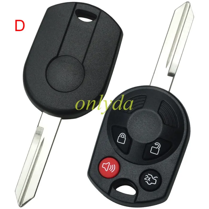 For ford 4 button remote  key with 315mhz