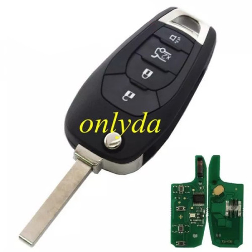Free shipping For Chevrolet 4 button remote key  PCF7941E chip-315mhz/434mhz