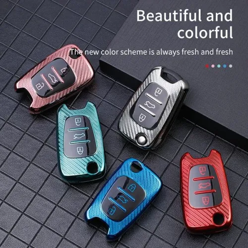 For Hyundai K2 K5 3 button  TPU protective key case,please choose the color