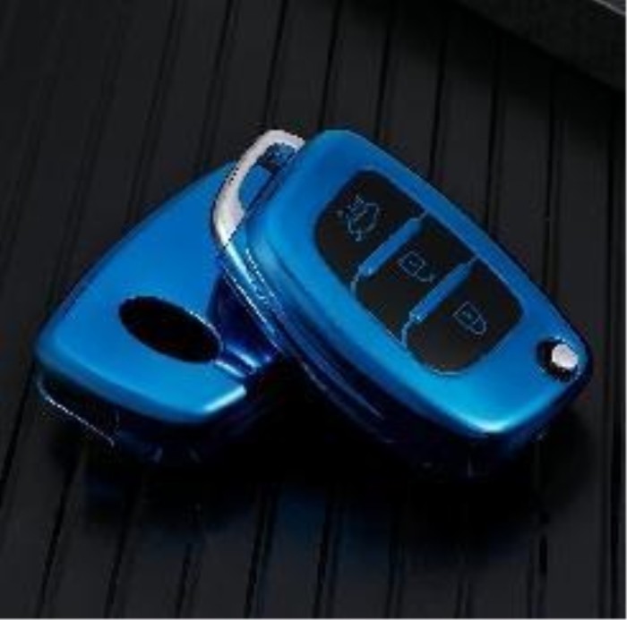 For Hyundai IX25 IX35 3 button  TPU protective key case,please choose the color