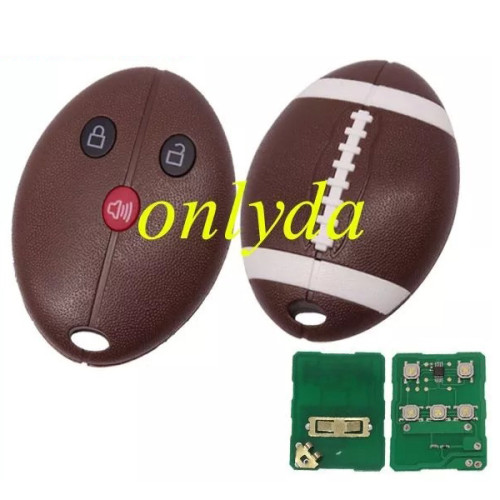 Free shipping 5pcs/lot For Ford 2+1 button remote key with 315/433mhz