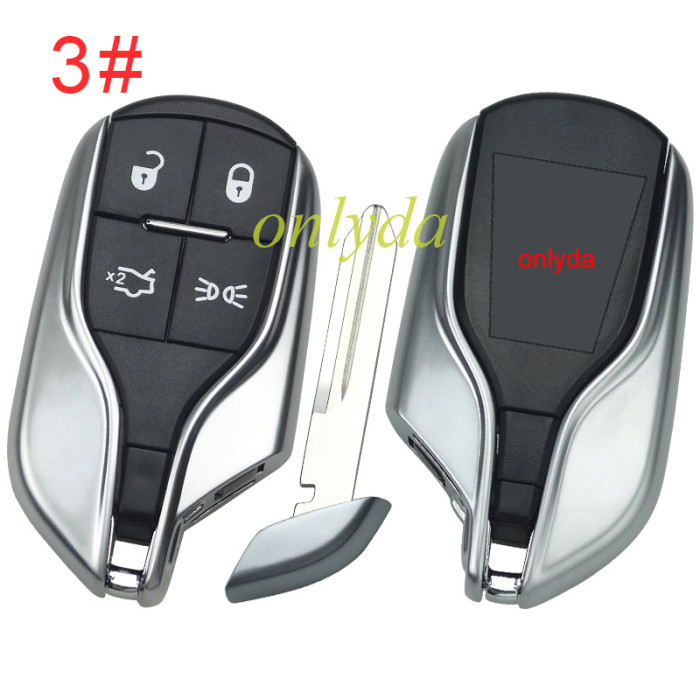 Free shipping For Maserati  remote key case  with badge, pls choose button