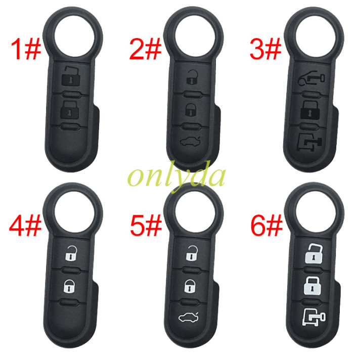 Free shipping 10pcs/lot For Fiat remote key pad, pls choose button type