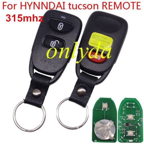 Free shipping 5pcs/lot HYNNDAI 2+1 tucson REMOTE with 315mhz/433mhz