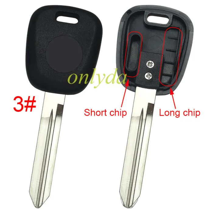 For Suzuki Transponder Key blank with badge, pls choose blade model
