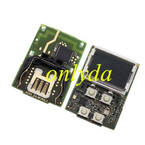 Free shipping For Original  Audi D4 4 button remote key with screen  868mhz  Individual code: 4HO 963511C 22100046100 CMIIT: 2015DJ2033