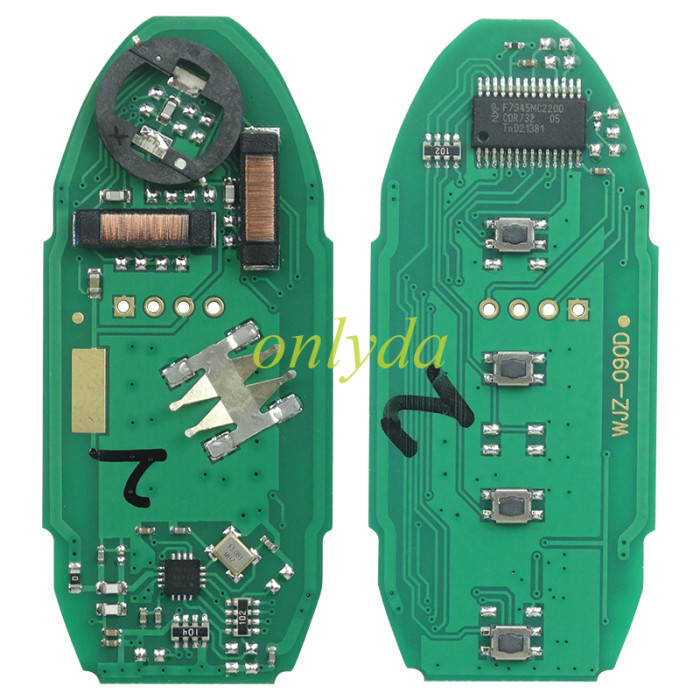 Free shipping For After market  Nissan 3+1 button remote key with  4A AES chip with  434mhz           IC:7812D-S180106     FCCID:KR5S180144106   RLVC OS111-08192014-2016 Rogue  US2014-2016 X-Trail  South Asia
