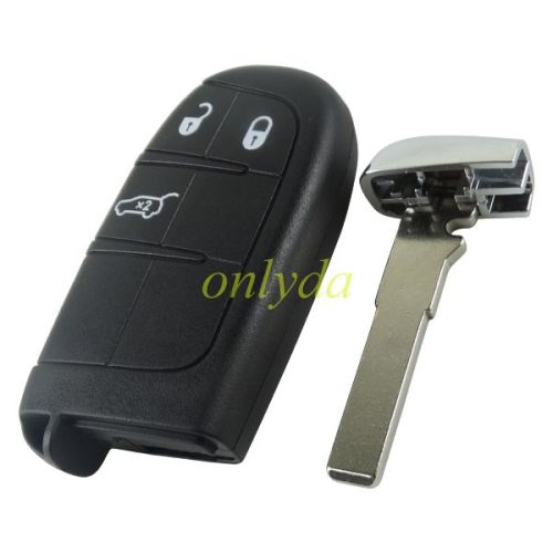 Free shipping For Fiat 3 button remote key 433mhz for 2015-2017 FIAT  500, 500L, 500x   / 2014 JEEP RENEGAD FCC ID: M3N-40821302 PCF7953M / HITAG AES / 4A CHIP ASK P/N: 735637066