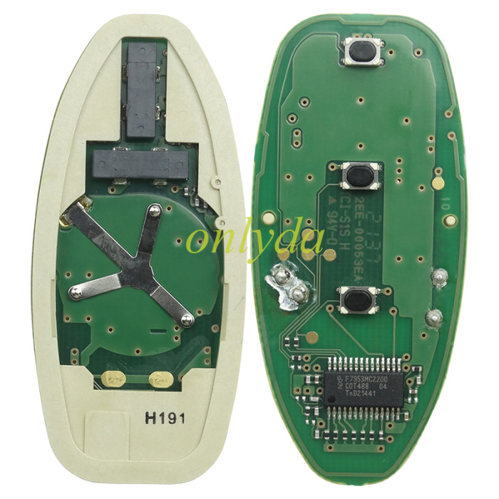 Free shipping ForOriginal  Nissan 3button remote key  Leaf electric  2019-2021   17LP2170T2 CWTWB1G0169 Hight-AES 4A 433chip