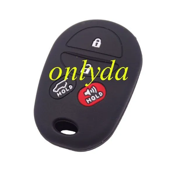 Toyota 3+1 button silicon case (Black,Blue ,Red. Please choose the color)