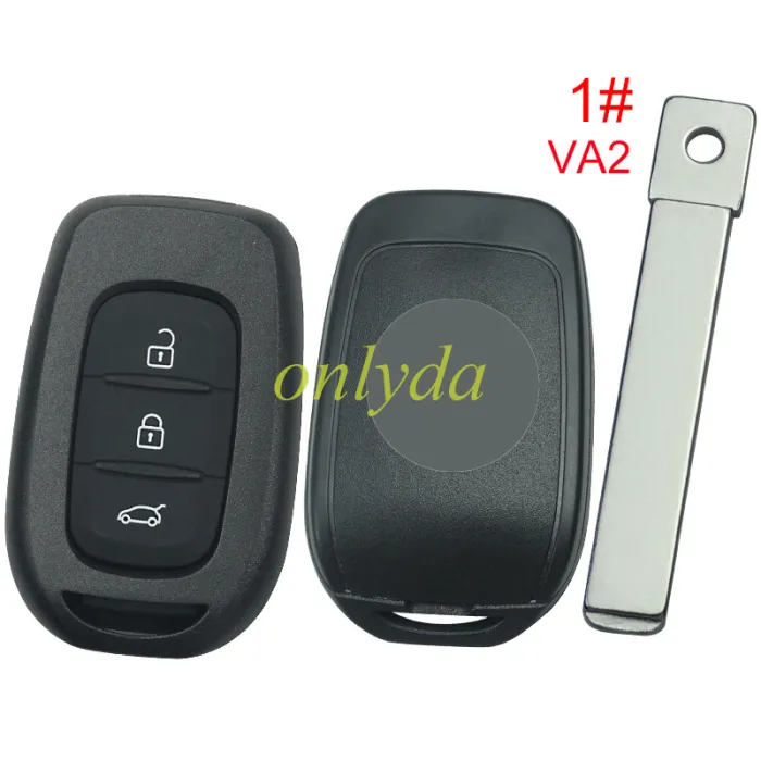 For 3 button remote key blank LO,please choose the blade
