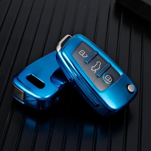 For Audi TPU protective key case  black or red color, please choose