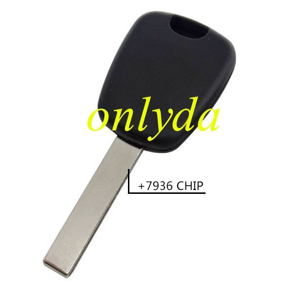 Free shipping 10pcs/lot For Citroen transponder key with 7936 chip, with HU83 blade
