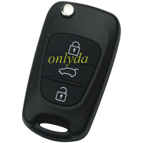 Free shipping 5pcs/lot for hyundai IX35 3 Button remote key with 433mhz FSK