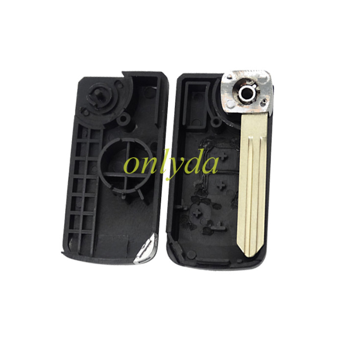 Free shipping 5pcs/lot For Nissan modified key blank with bagde, the plastic part is  rectangle ， pls choose button model