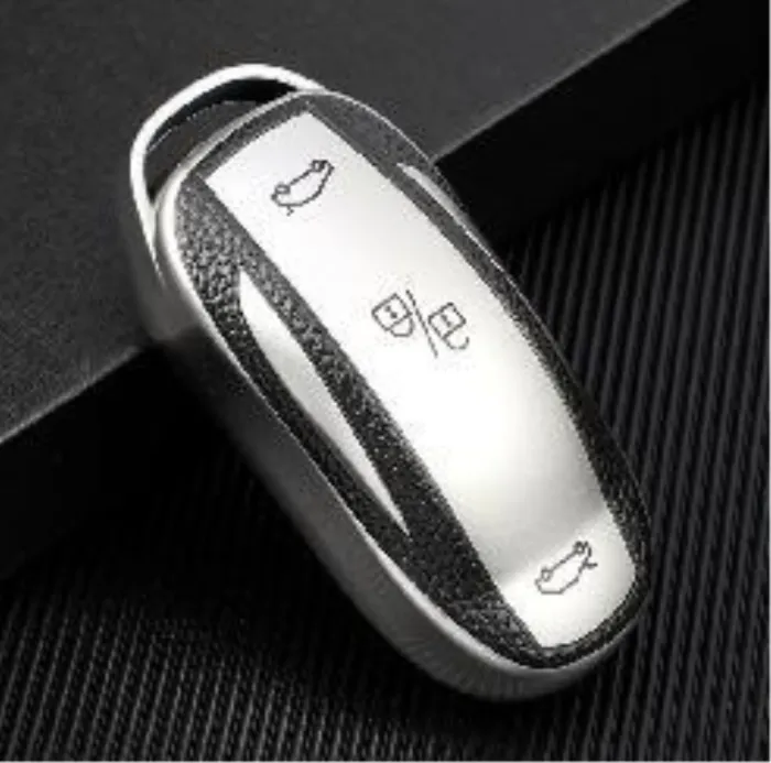 For Tesla MODEL3  MODELS MODELX  3 button TPU protective key case, please choose  the color