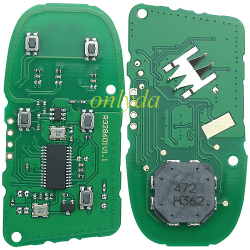 Free shipping For Chrysler keyless  remote key with 434mhz with PCF7945/7953   HITAG2 chip with 2/2+1/3/3+1/4+1 button key shell , please choose