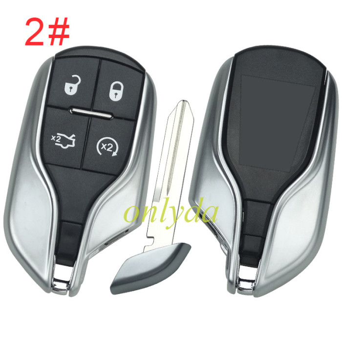 Free shipping For Maserati  remote key case  with badge, pls choose button