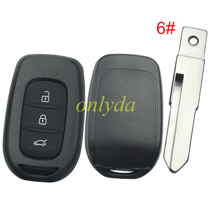 Free shipping 10pcs/lot For 3 button remote key blank,please choose the blade