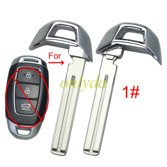 Free shipping 10pcs/lot For Hyundai emergency key blade, pls choose model