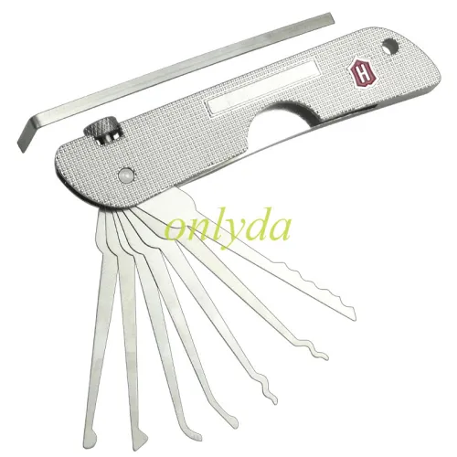 HAOSHI 7 in 1 Folding Locksmith Tool Set
