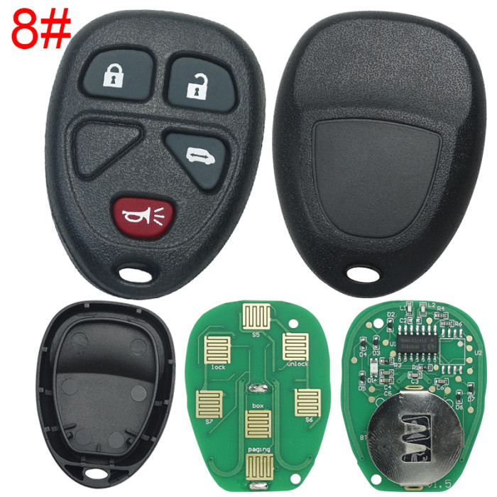 Free shipping 5pcs/lot For GM  remote key  with FCCID OUC60270-433mhz (GM # 15913421 , 15913420 ,  20869057 15857840 5913427), pls choose button