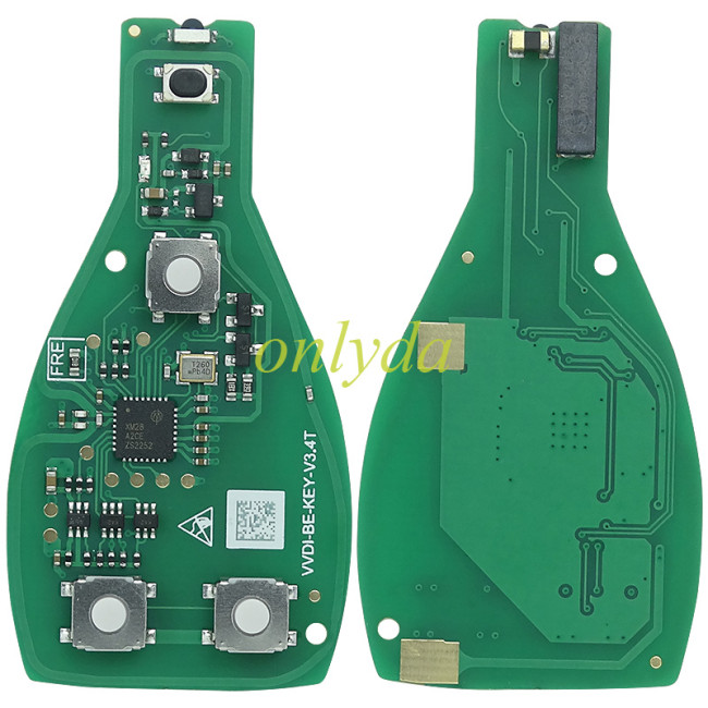 Free shipping XNBZ01Xhorse VVDI FBS3  BE.BGA,NEC  Key Pro Improved Version Mercedes-Benz 3 button remote key with 434mhz (with token), only PCB