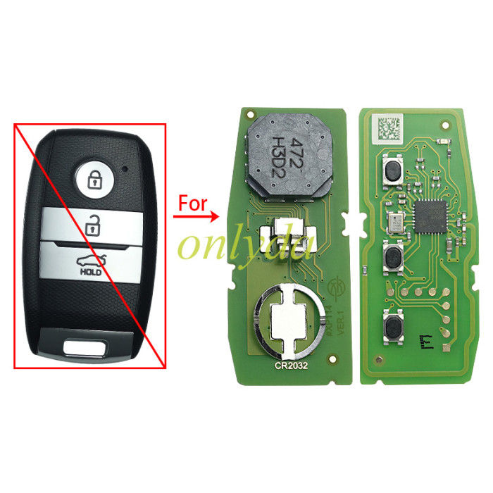 Free shipping Xhorse smart remote key for Hyundai/Kia model 3Button  PN: XZKA83EN