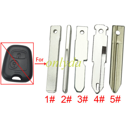 Free shipping 10pcs/lot blade for Peugeot Citroen remote key shell, pls choose the type you need