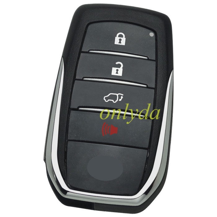 Free shipping For Toyota Fortuner original 3+1 button remote key with 312-314 mhz with Toyota H chip