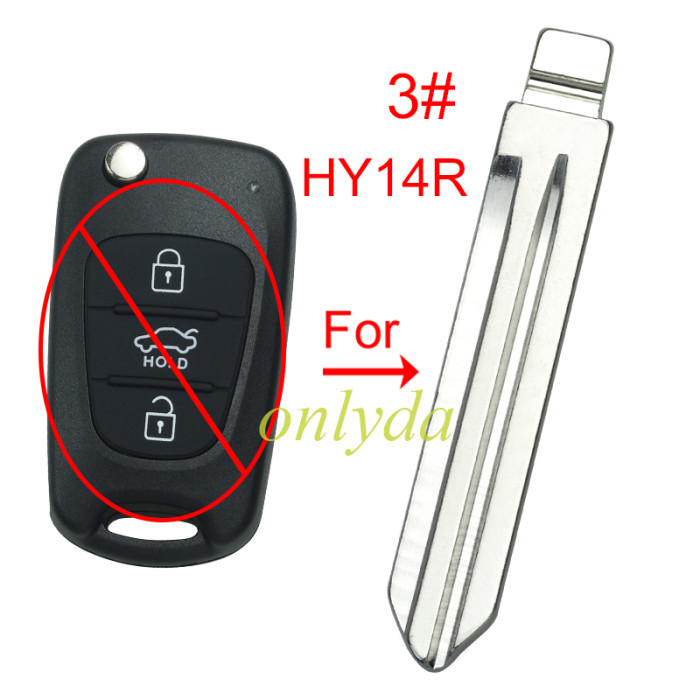 Free shipping 10pcs/lot For Kia remote blade , pls choose model