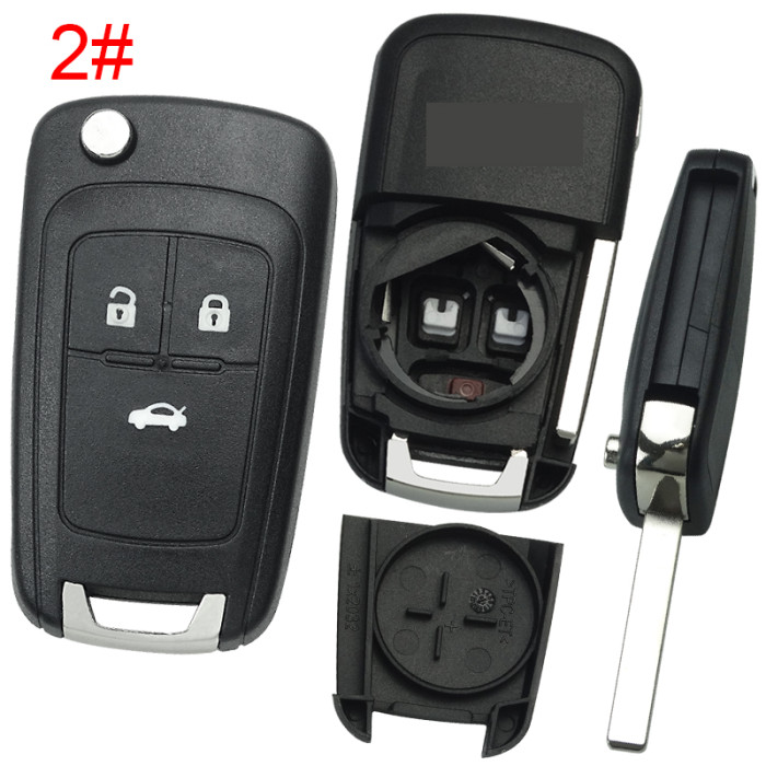 Free shipping 10pcs/lot For chevrolet remote key blank HU100 blade with cross badge place, pls choose the button