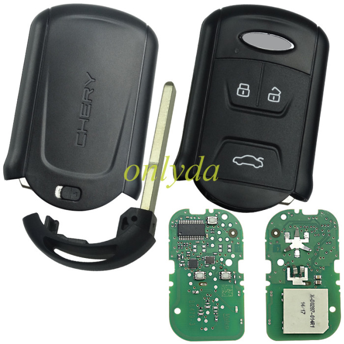 Free shipping original Chery 3button remote key  with  433 MHZ 46chip  for Chery Tiggo 5/ Tiggo 7/ Tiggo8/ Arrizo 5 6