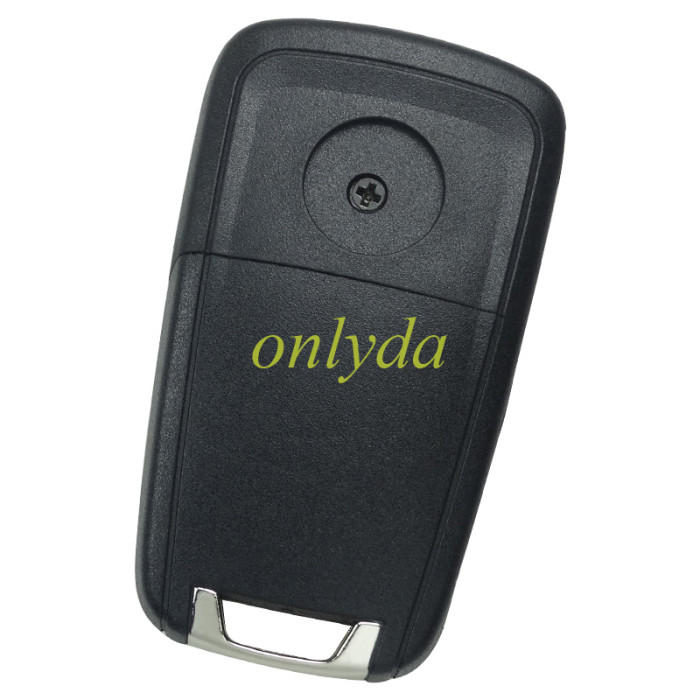 Free shipping 10pcs/lot For Chevrolet remote key blank HU100 blade with round badge place, pls choose the button