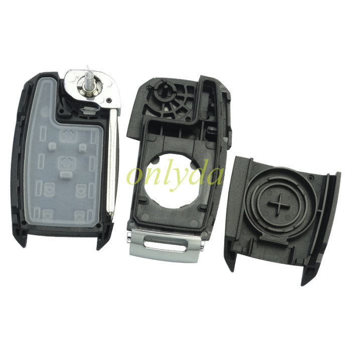 Free shipping KIA 6 button flip remote key blank with logo