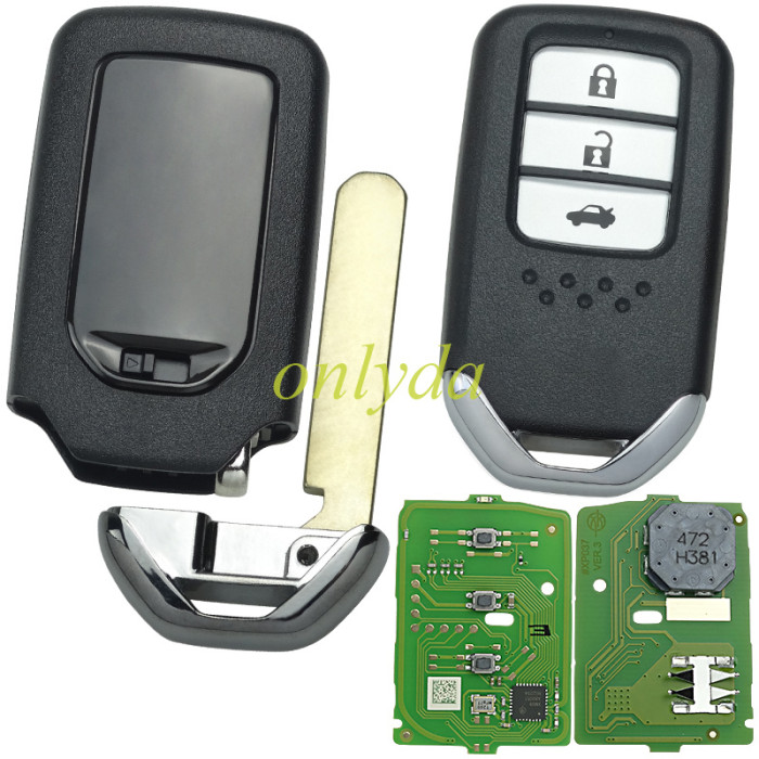 Free shipping Xhorse XZBT41EN for honda 3 button  Vvdi smart remote key